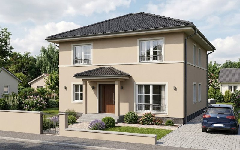 Simple Budget 3D Home Elevation | Elegant Low-Cost Design